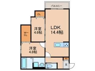 アドバンス長丘の物件間取画像